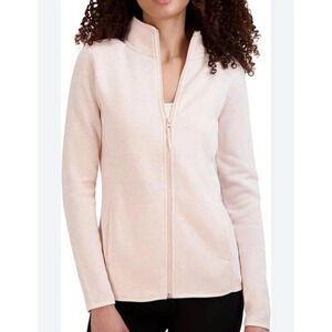 BEARPAW Women's Full Zip Front Slim Fit Cardigan Size M Pink